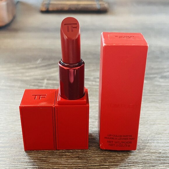 NIB TOM FORD Love Collection Lip Colour Matte Lipstick 3g - 16 Scarlet rouge - Picture 5 of 5